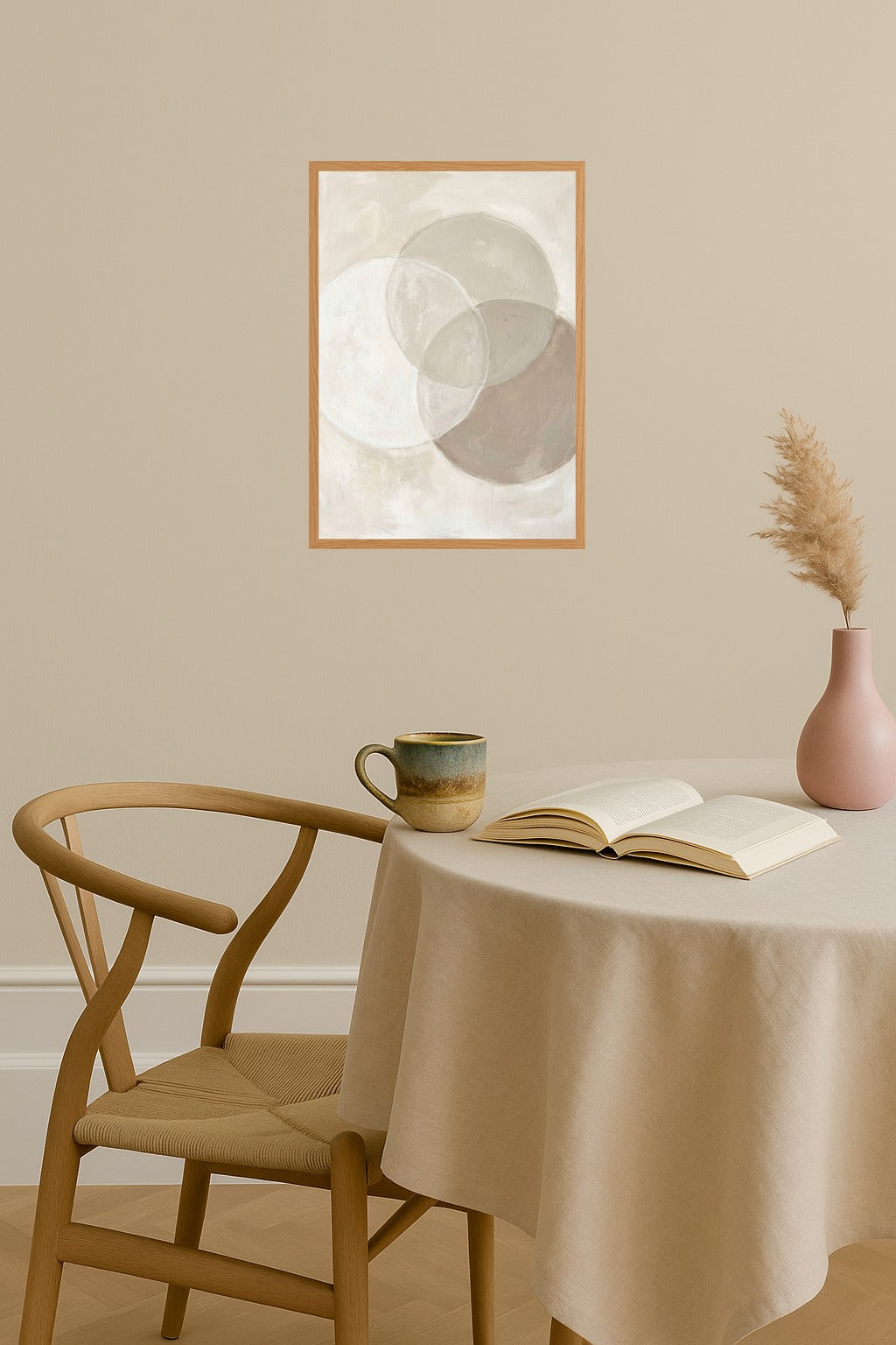 Poster mockup - Single poster in Nordic interior