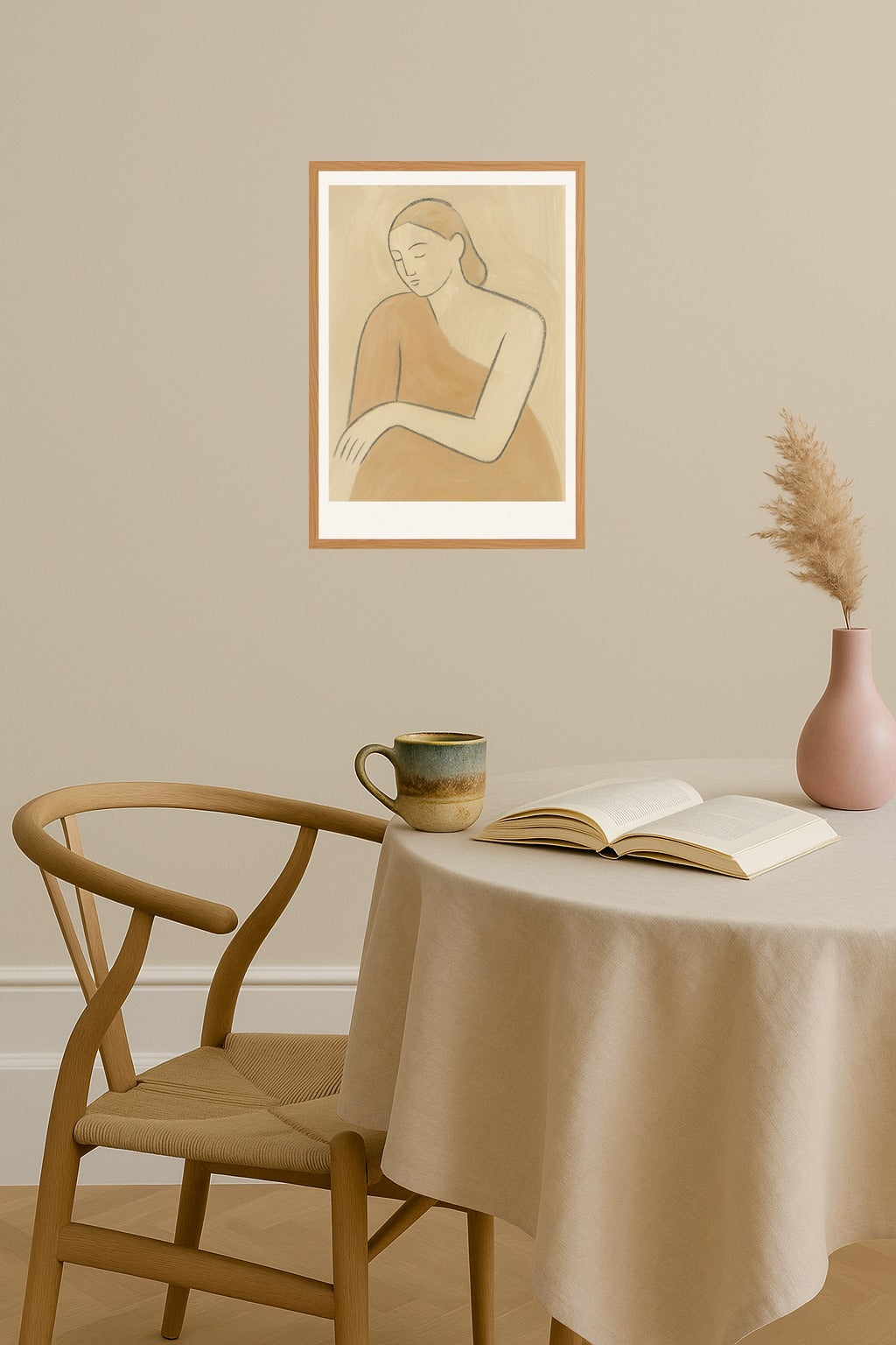 Poster mockup - Single poster in Nordic interior
