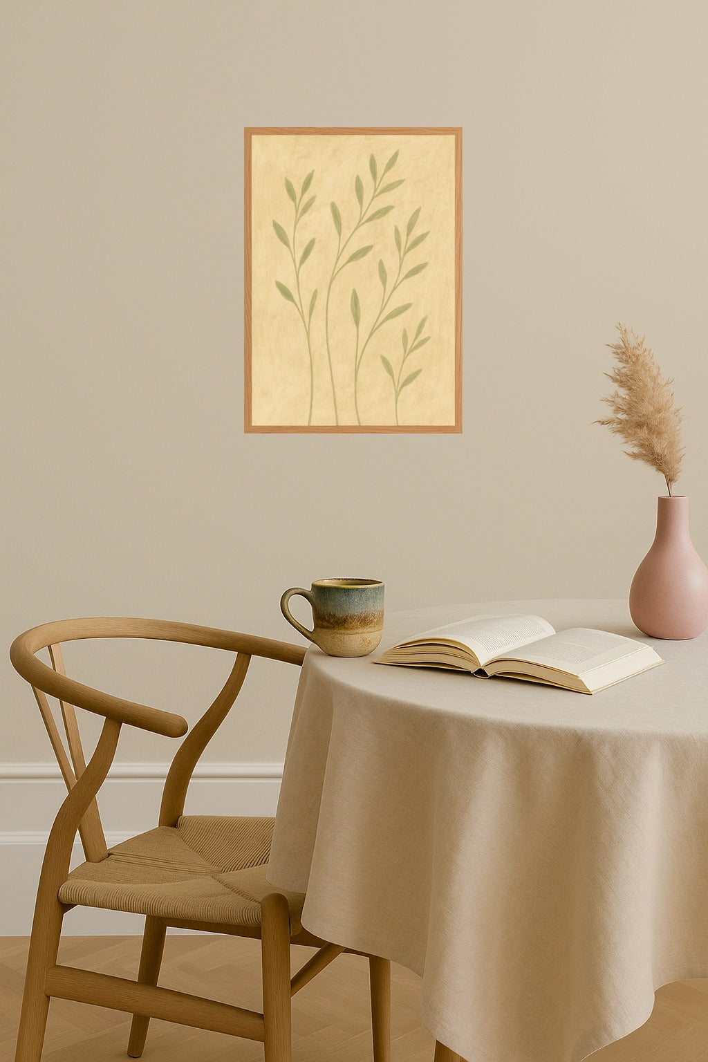 Poster mockup - Single poster in Nordic interior