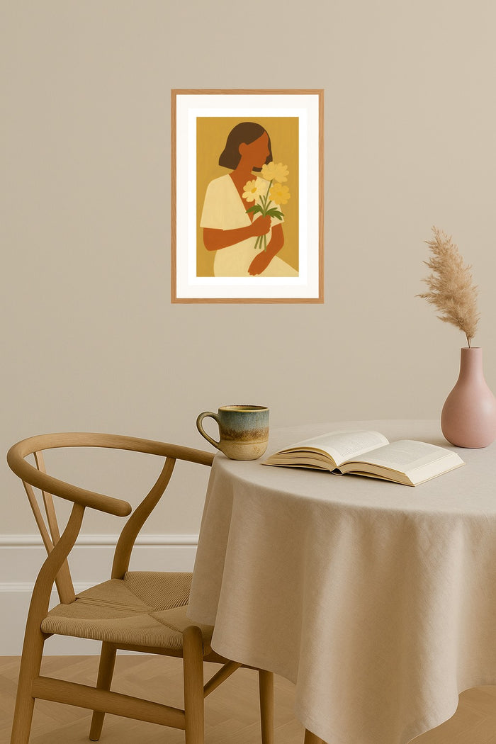 Poster mockup - Single poster in Nordic interior