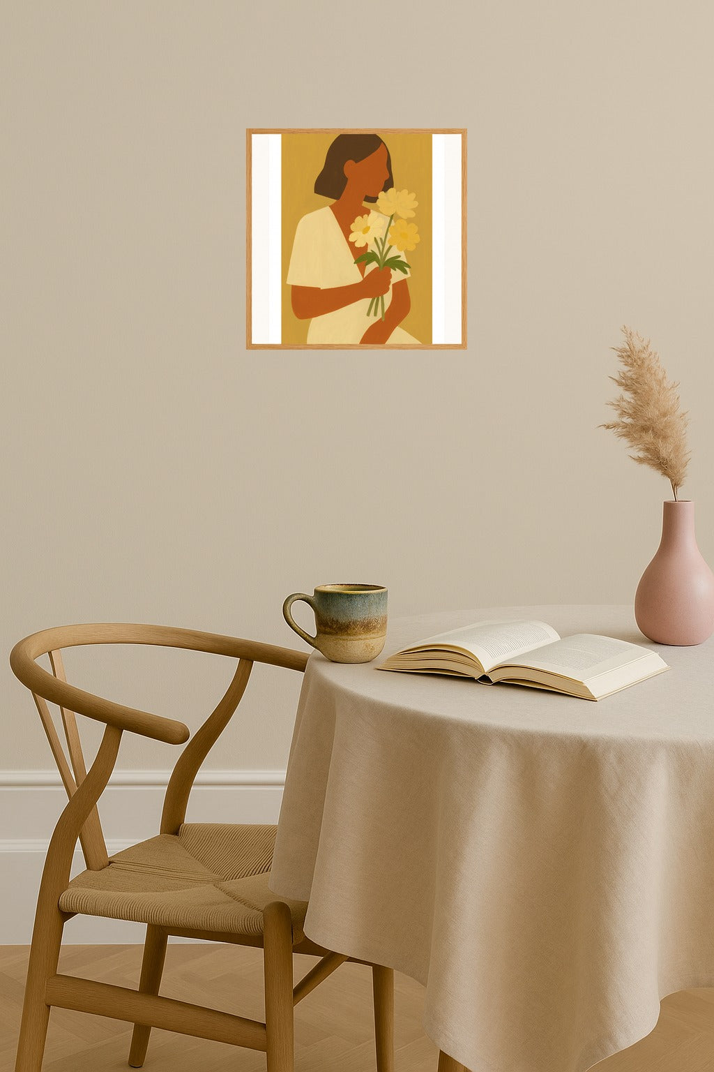 Poster mockup - Single poster in Nordic interior