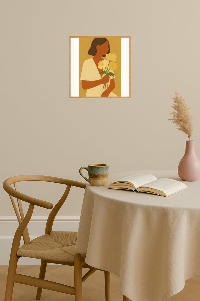 Poster mockup - Single poster in Nordic interior