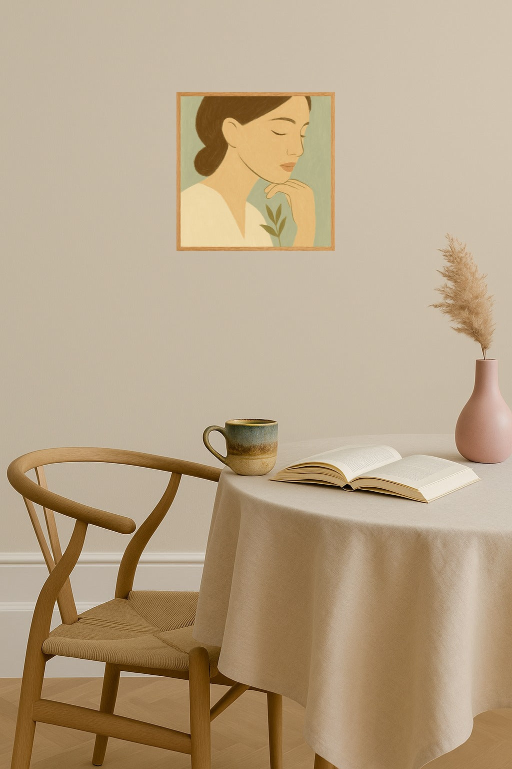 Poster mockup - Single poster in Nordic interior