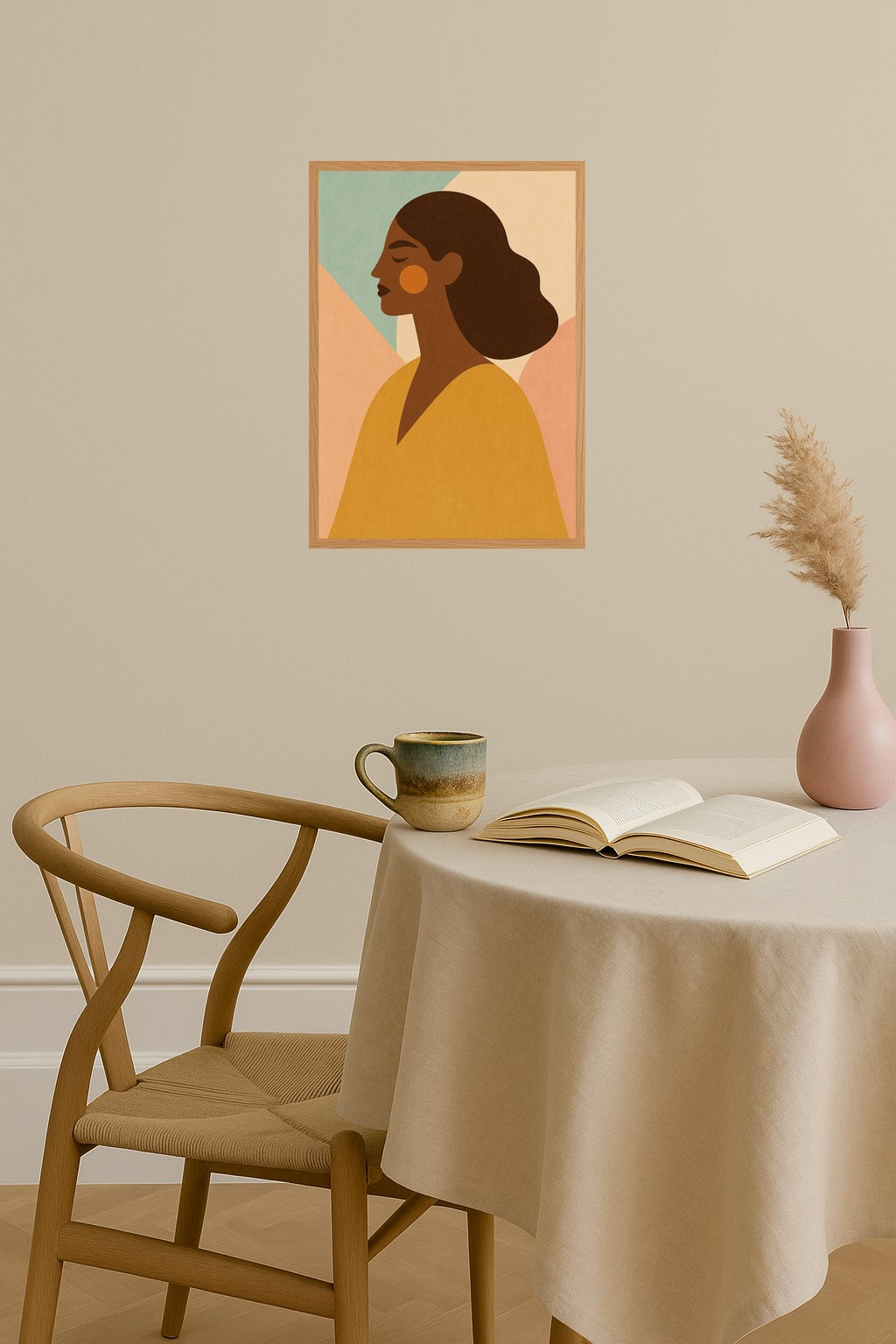 Poster mockup - Single poster in Nordic interior