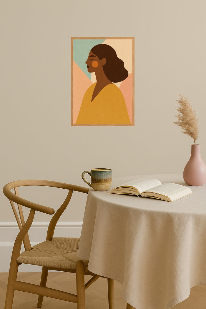 Poster mockup - Single poster in Nordic interior