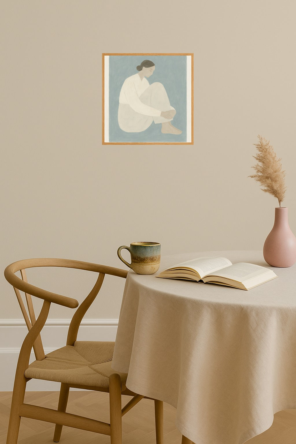 Poster mockup - Single poster in Nordic interior