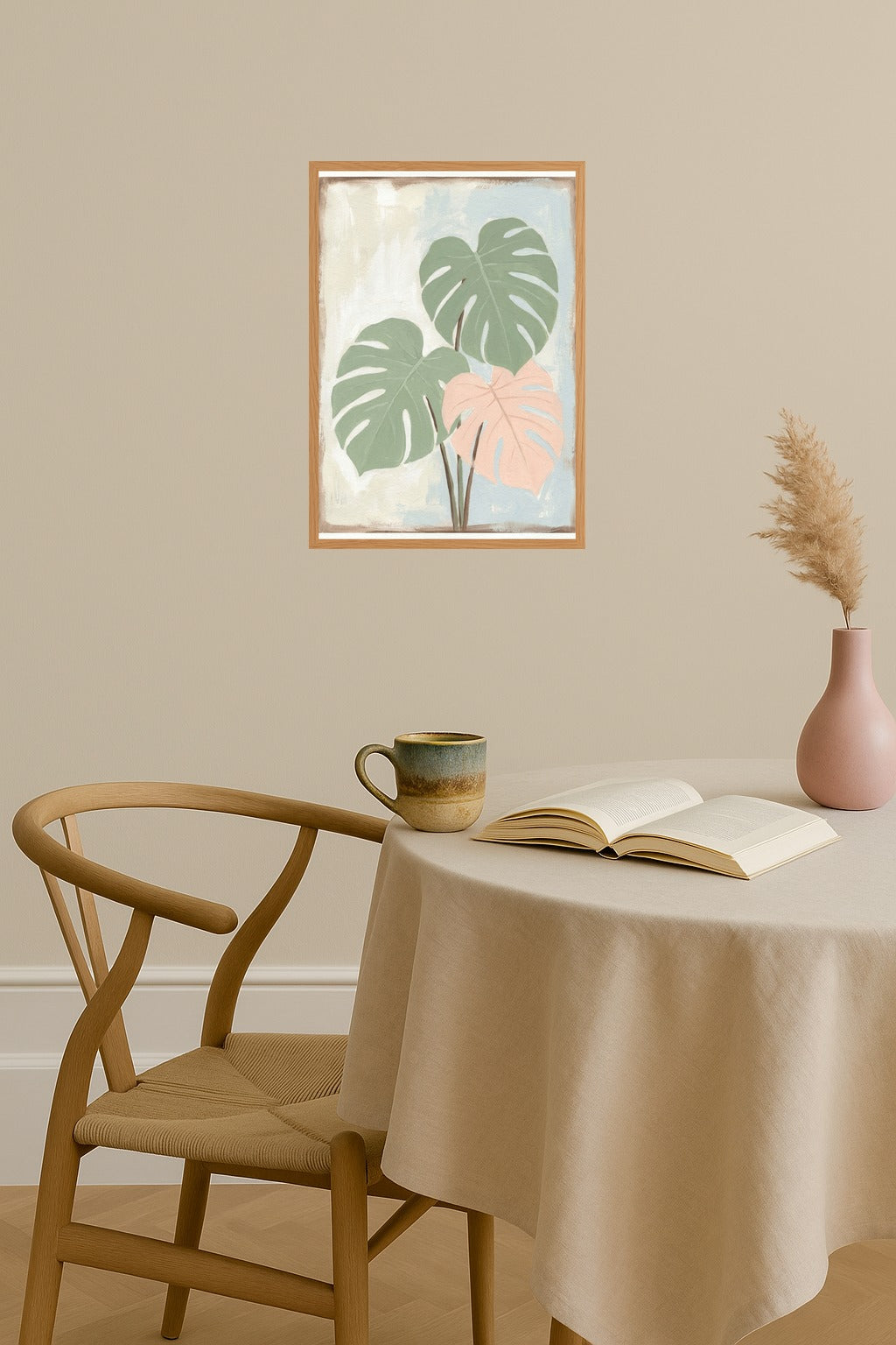 Poster mockup - Single poster in Nordic interior