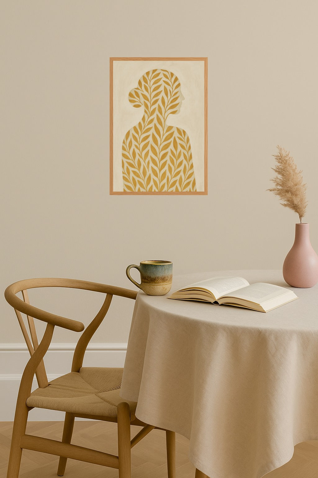 Poster mockup - Single poster in Nordic interior