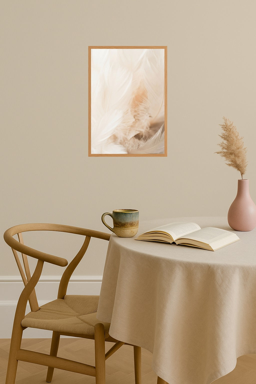 Poster mockup - Single poster in Nordic interior