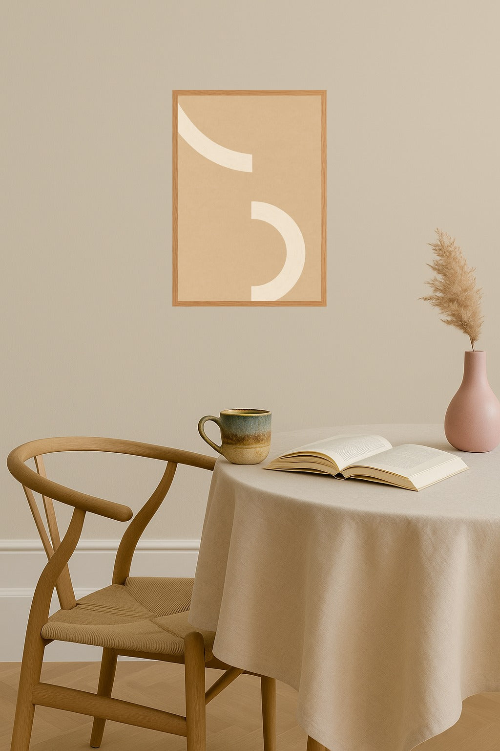 Poster mockup - Single poster in Nordic interior