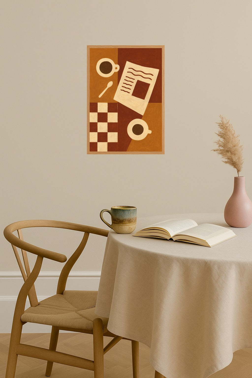 Poster mockup - Single poster in Nordic interior