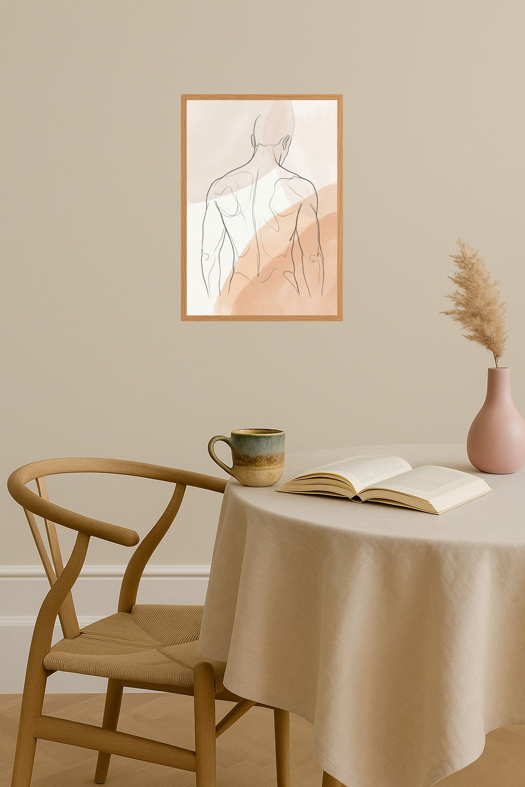 Poster mockup - Single poster in Nordic interior