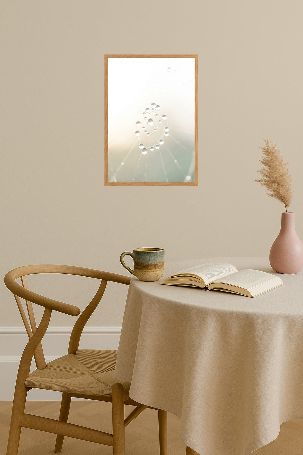 Poster mockup - Single poster in Nordic interior