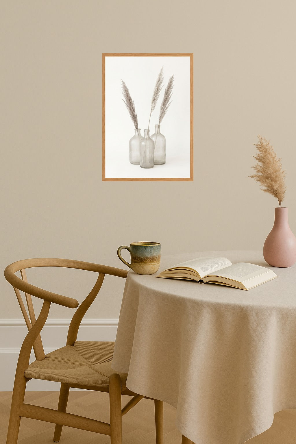 Poster mockup - Single poster in Nordic interior