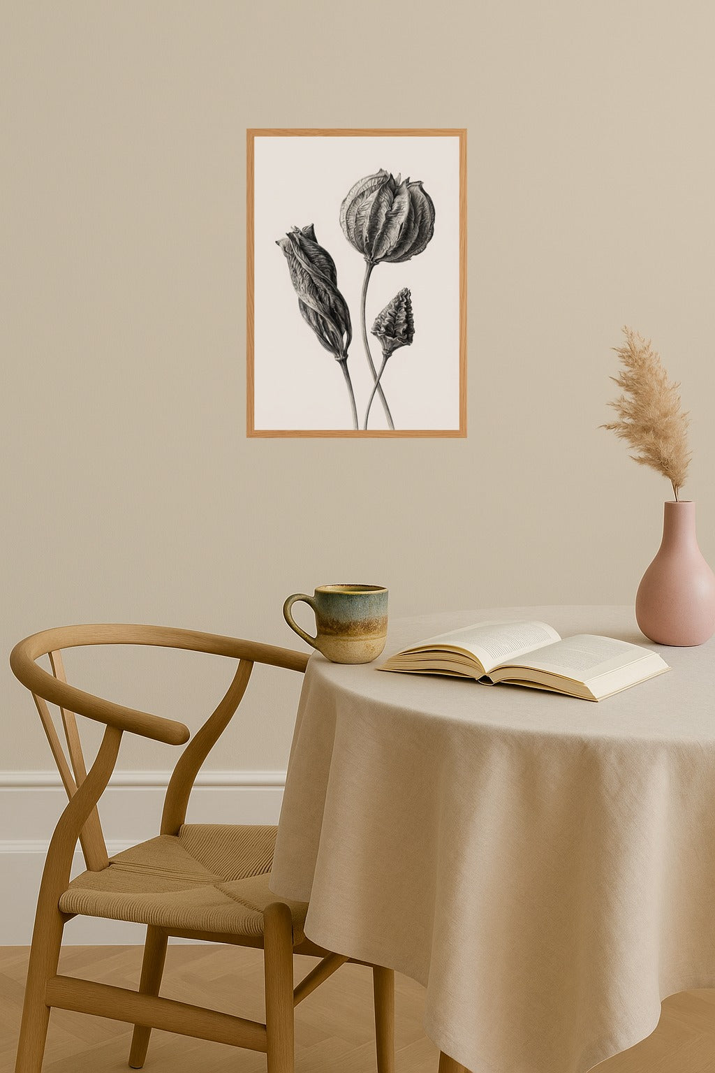 Poster mockup - Single poster in Nordic interior