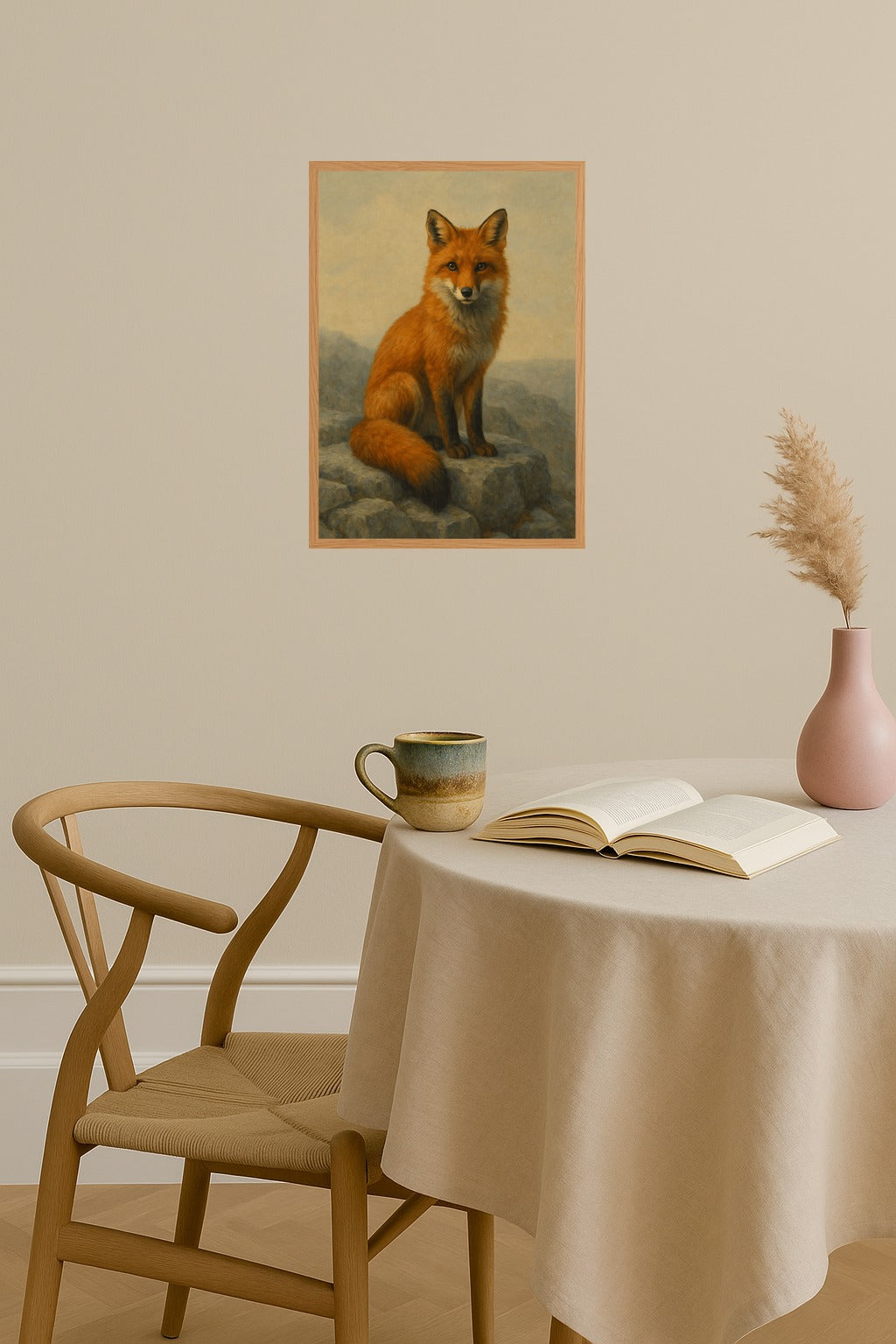 Poster mockup - Single poster in Nordic interior