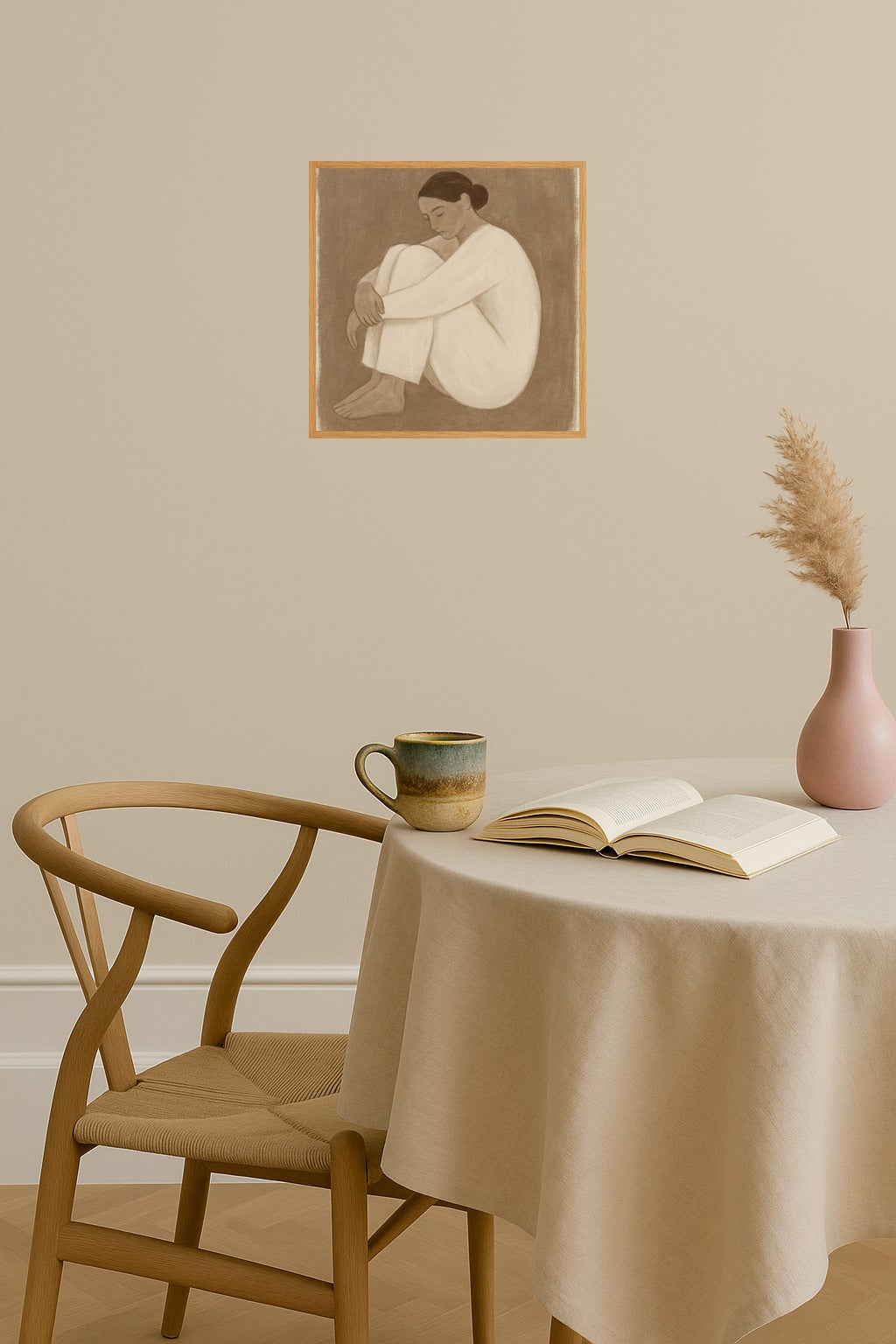 Poster mockup - Single poster in Nordic interior