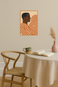 Poster mockup - Single poster in Nordic interior
