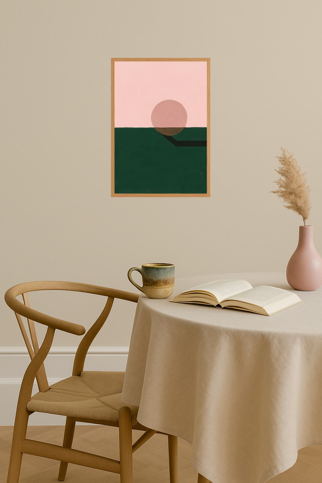 Poster mockup - Single poster in Nordic interior
