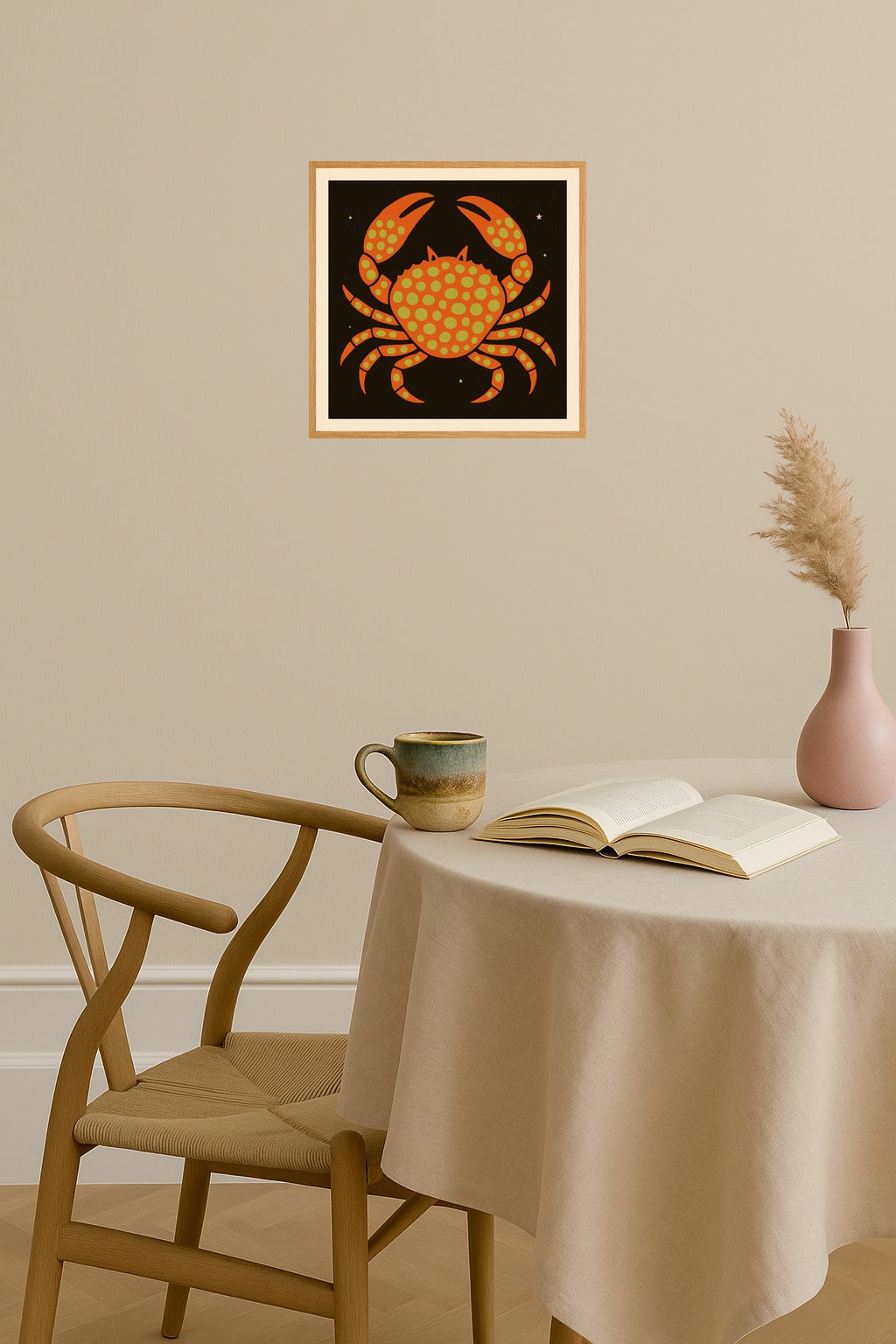 Poster mockup - Single poster in Nordic interior