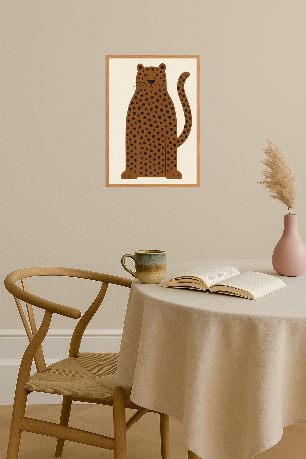 Poster mockup - Single poster in Nordic interior