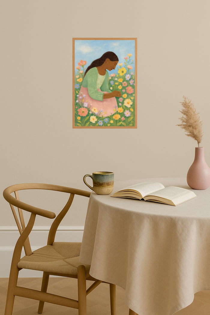 Poster mockup - Single poster in Nordic interior