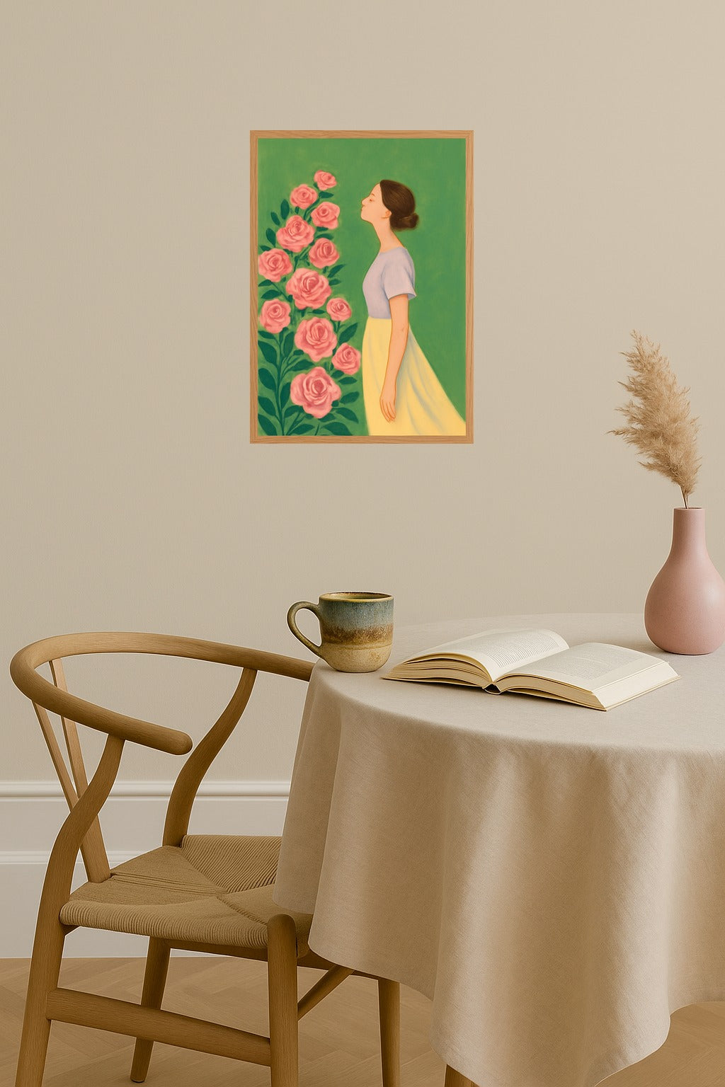 Poster mockup - Single poster in Nordic interior