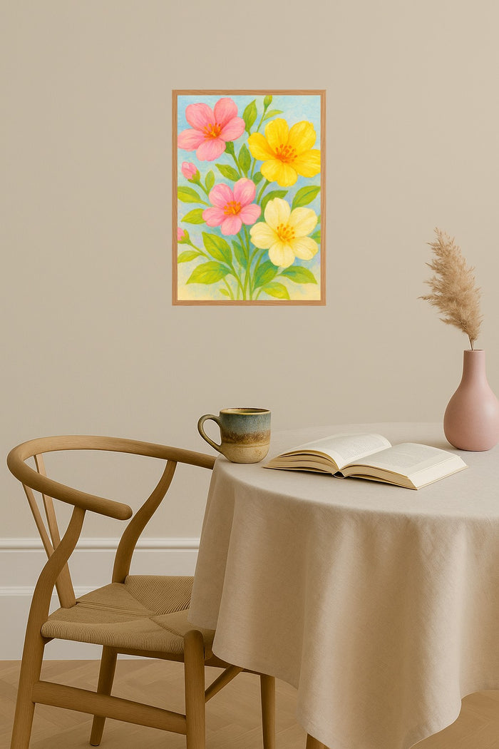 Poster mockup - Single poster in Nordic interior