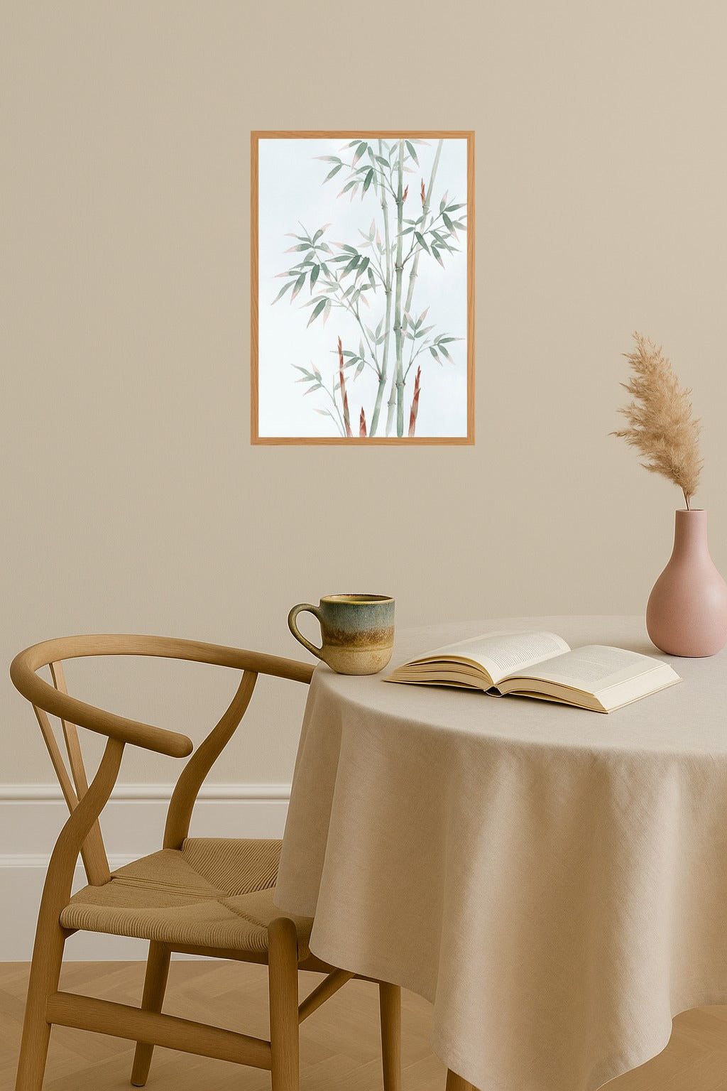 Poster mockup - Single poster in Nordic interior