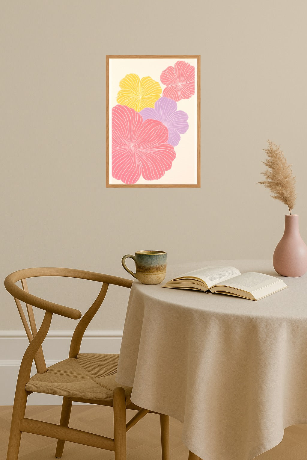 Poster mockup - Single poster in Nordic interior