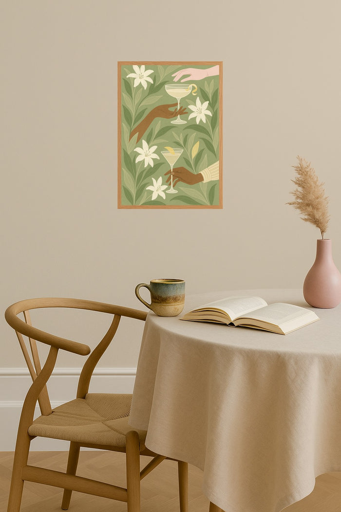 Poster mockup - Single poster in Nordic interior
