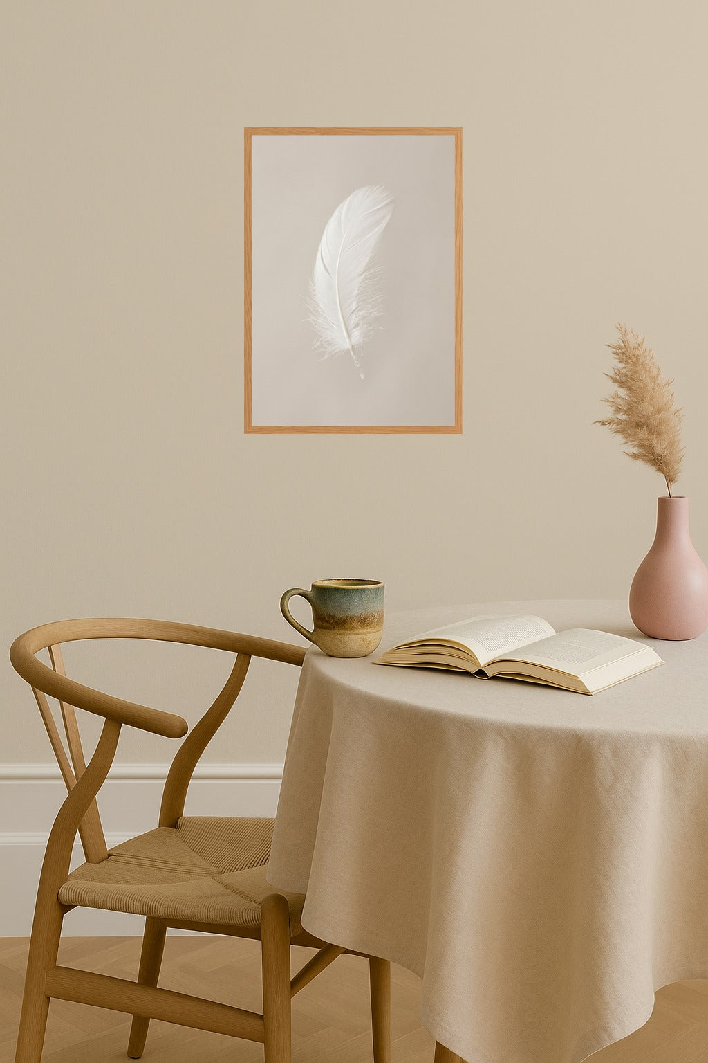 Poster mockup - Single poster in Nordic interior