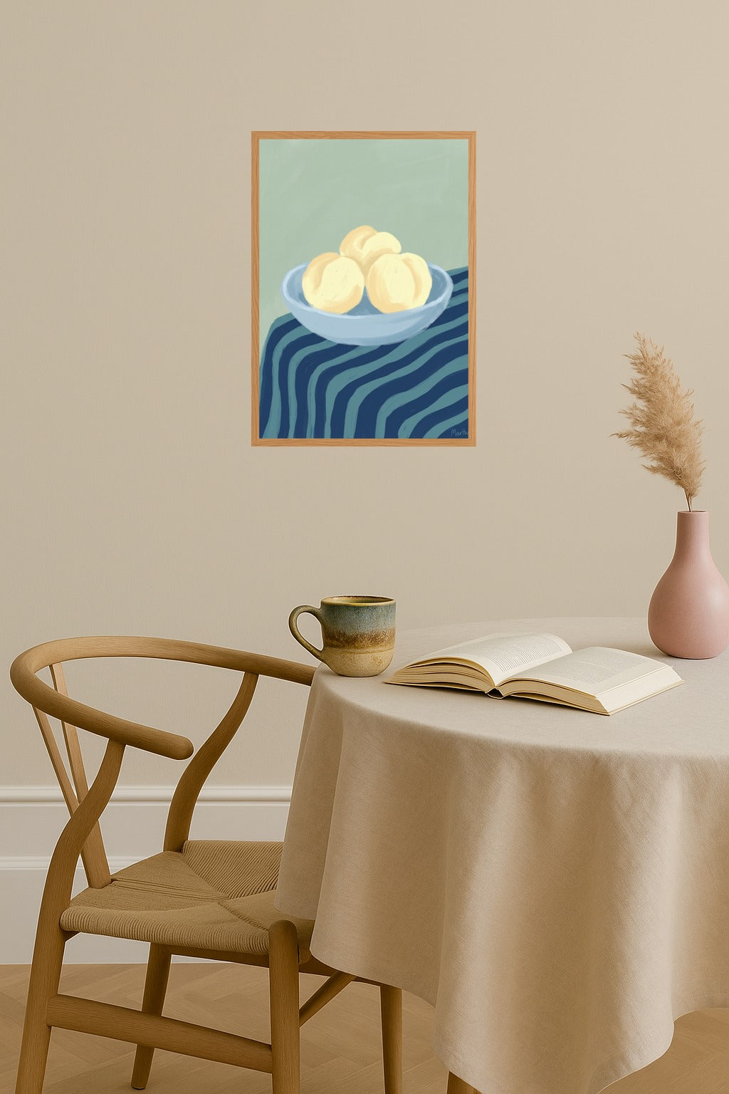 Poster mockup - Single poster in Nordic interior