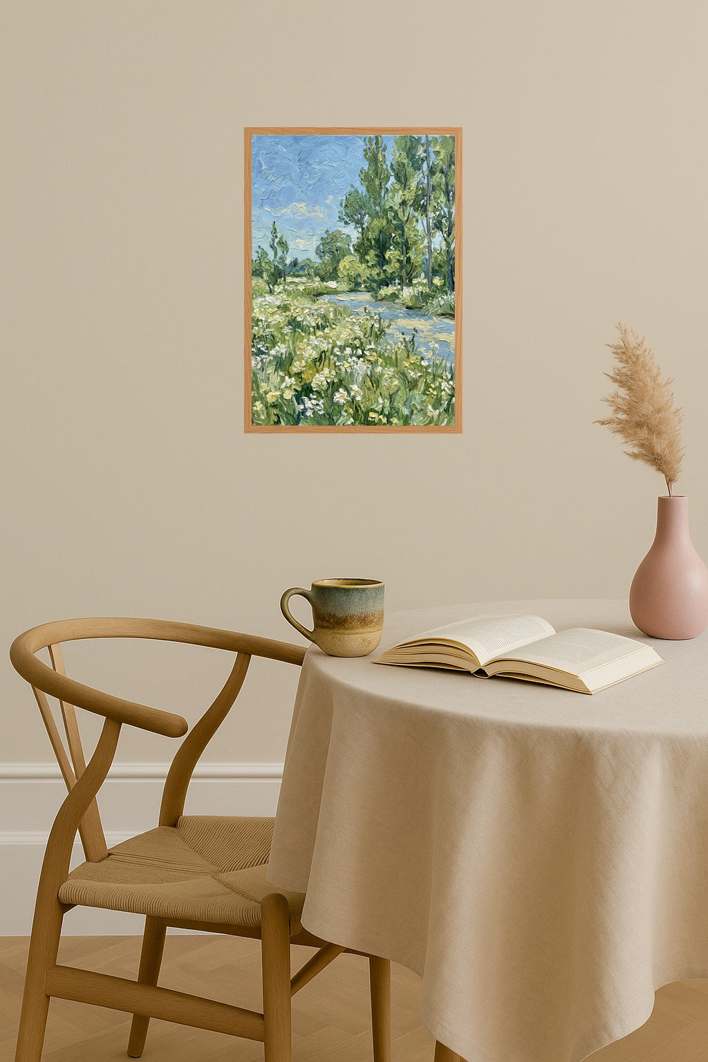 Poster mockup - Single poster in Nordic interior