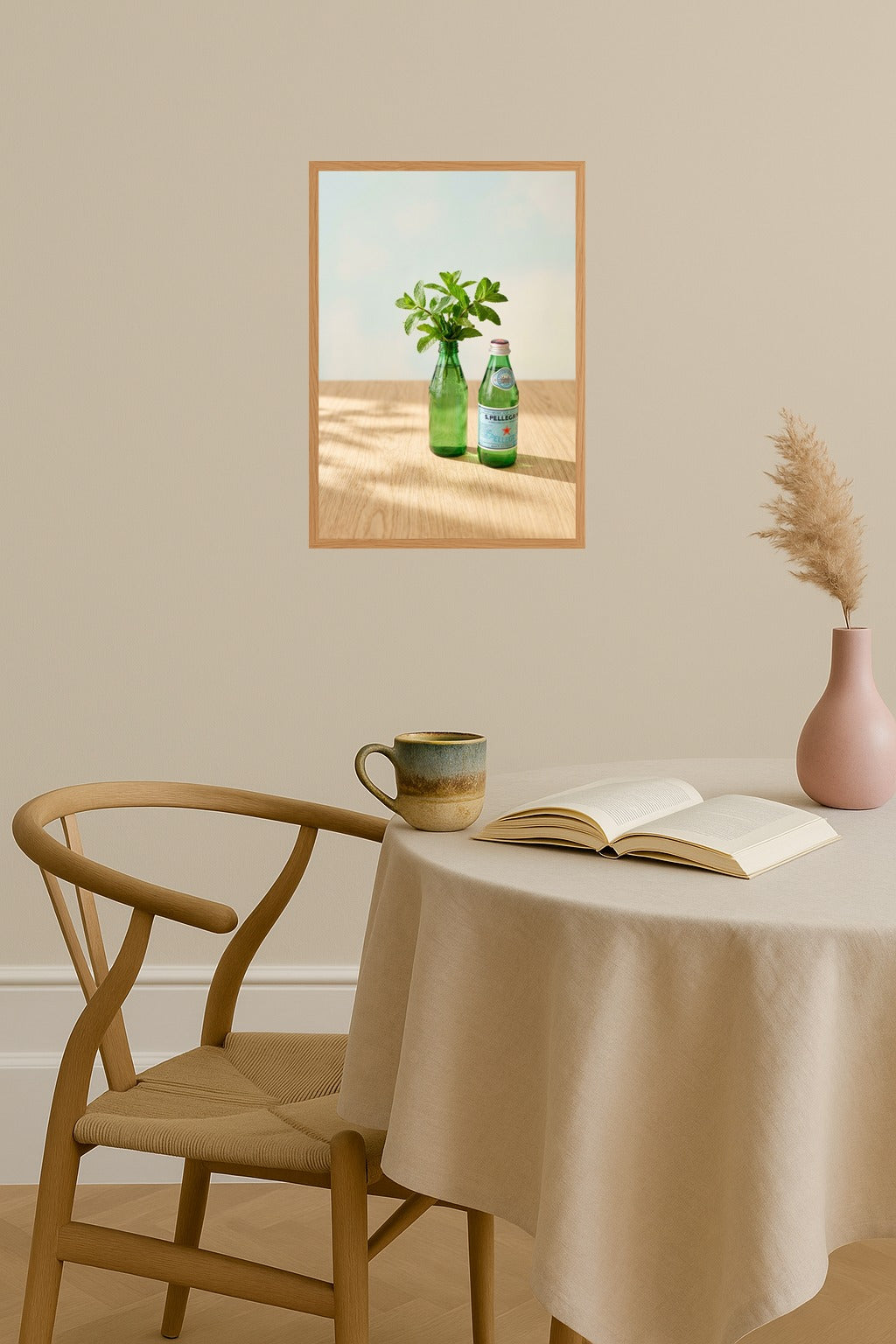 Poster mockup - Single poster in Nordic interior