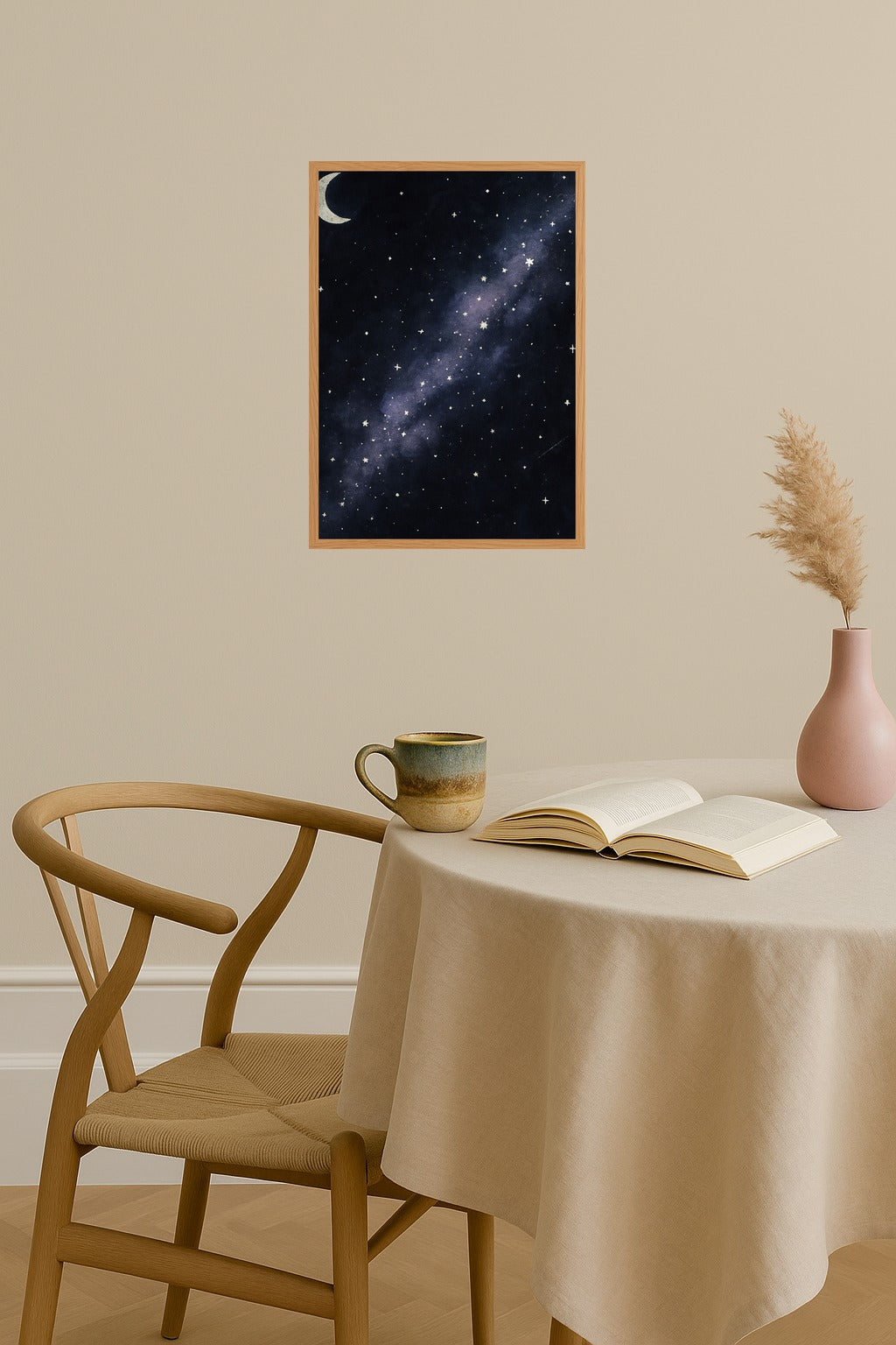 Poster mockup - Single poster in Nordic interior