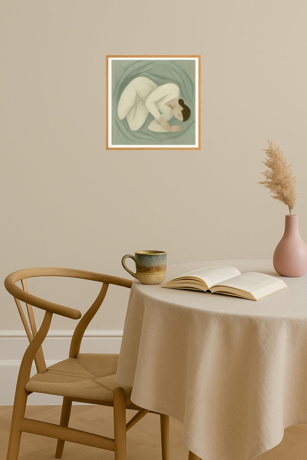 Poster mockup - Single poster in Nordic interior