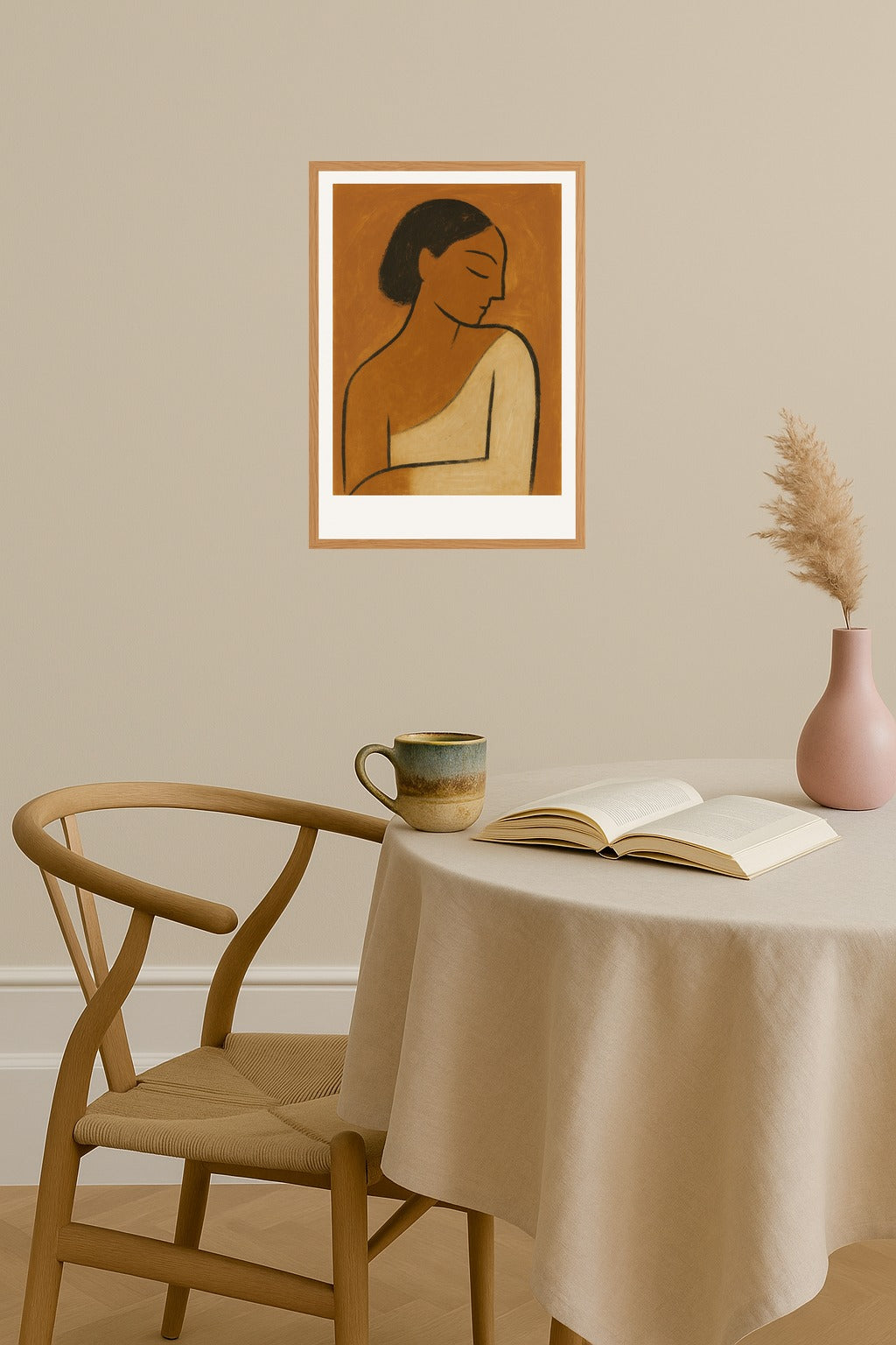Poster mockup - Single poster in Nordic interior