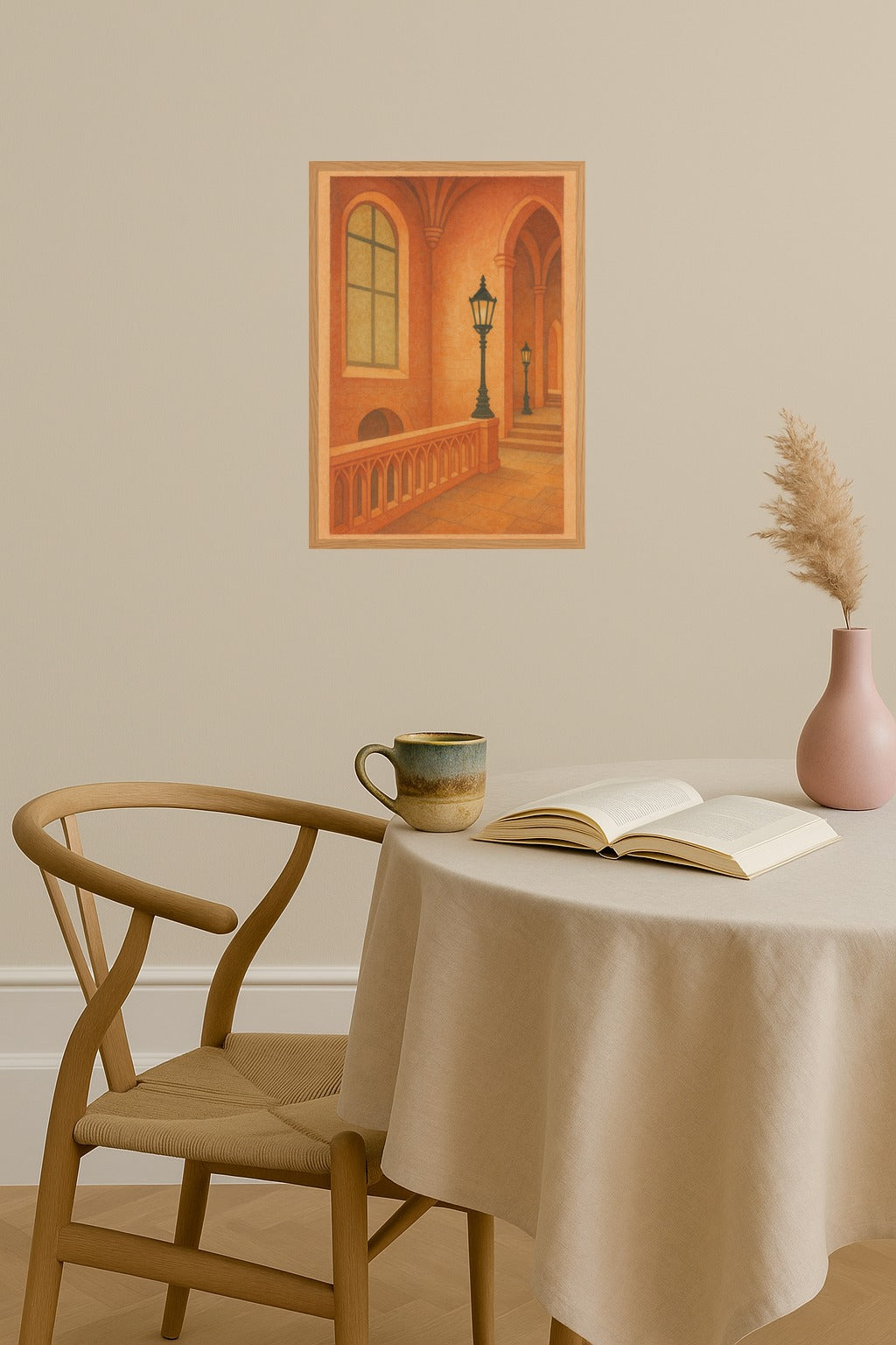 Poster mockup - Single poster in Nordic interior