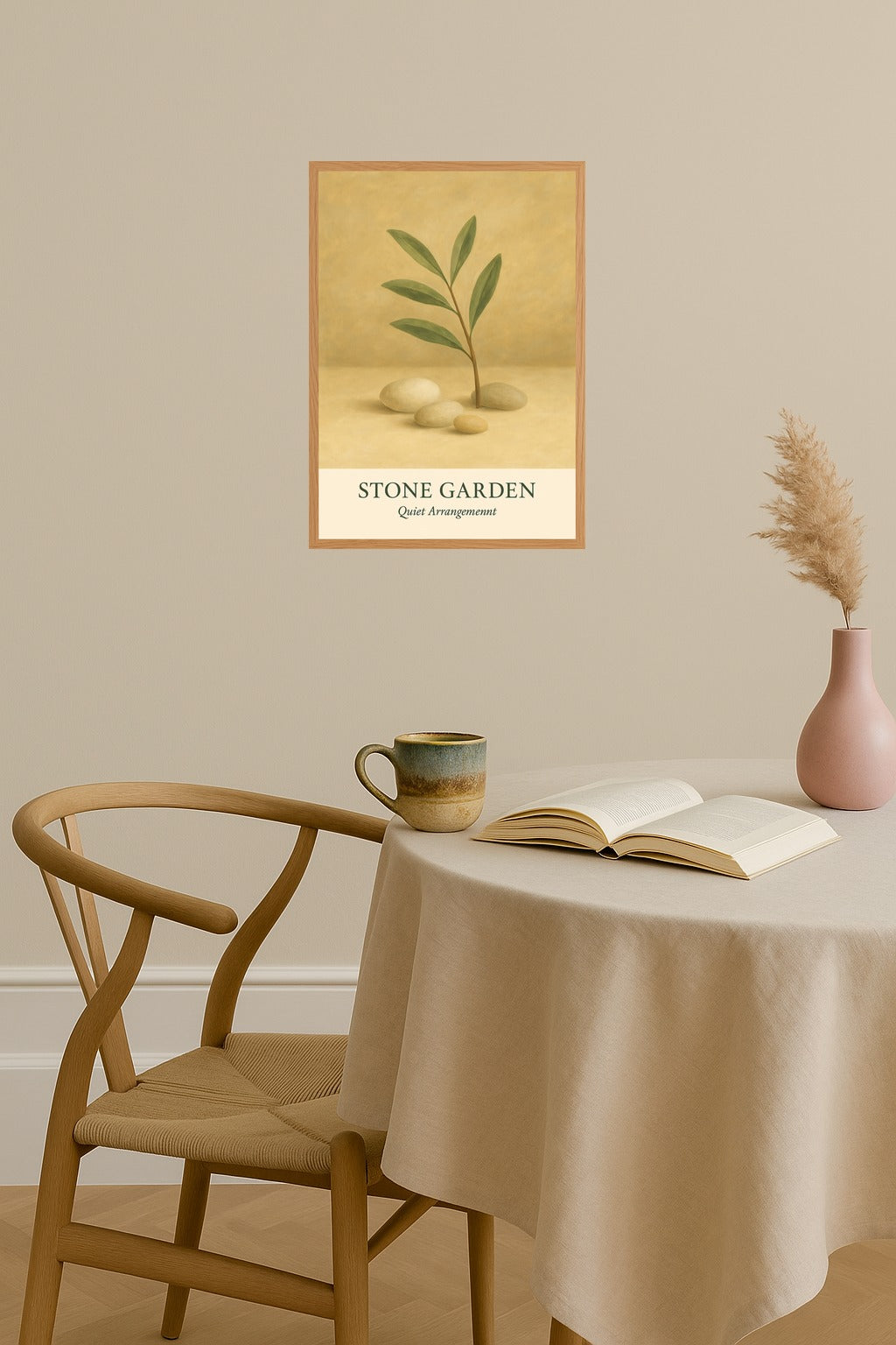 Poster mockup - Single poster in Nordic interior