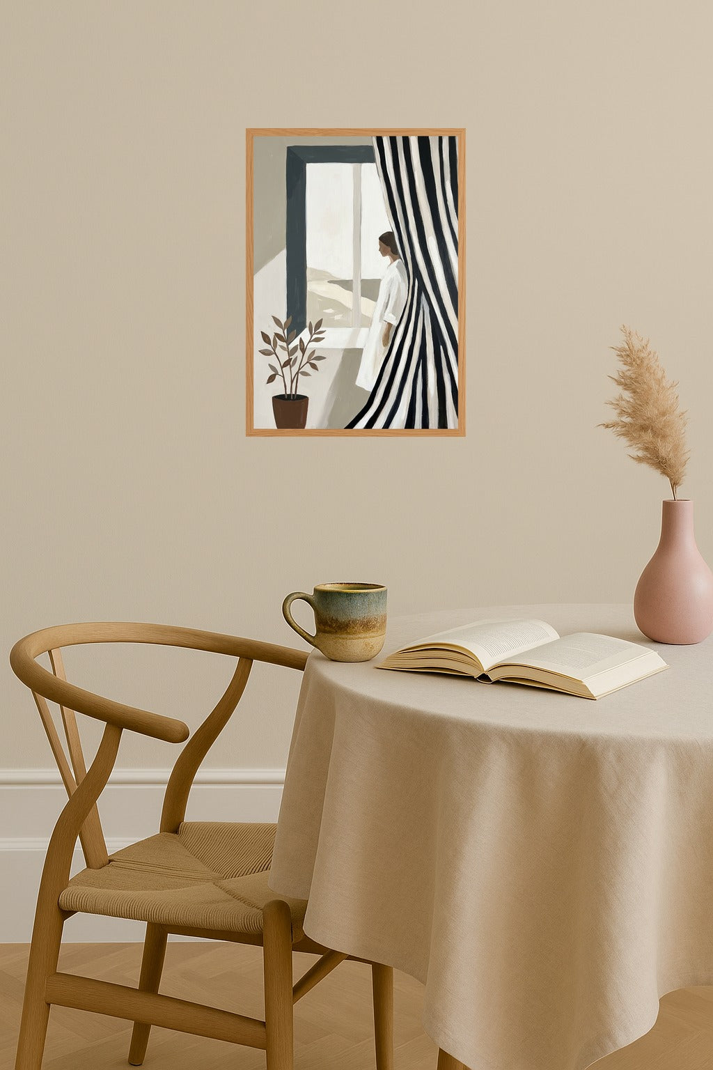 Poster mockup - Single poster in Nordic interior