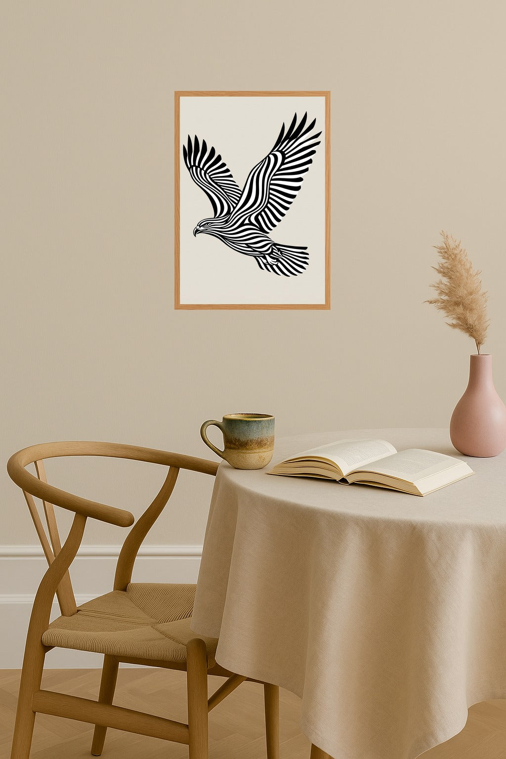 Poster mockup - Single poster in Nordic interior