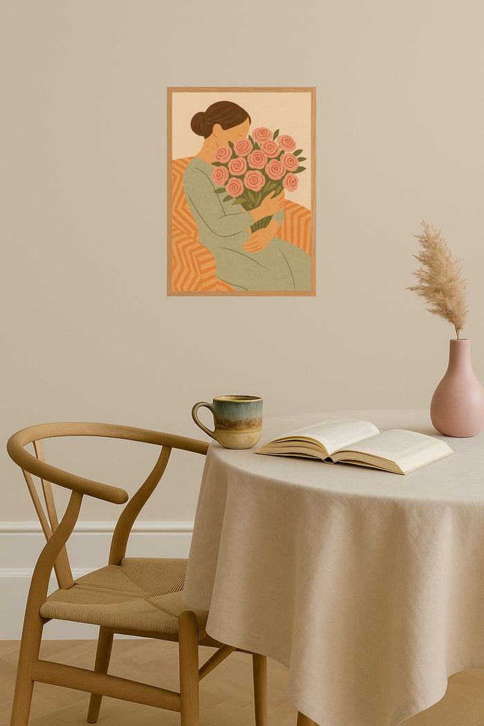 Poster mockup - Single poster in Nordic interior