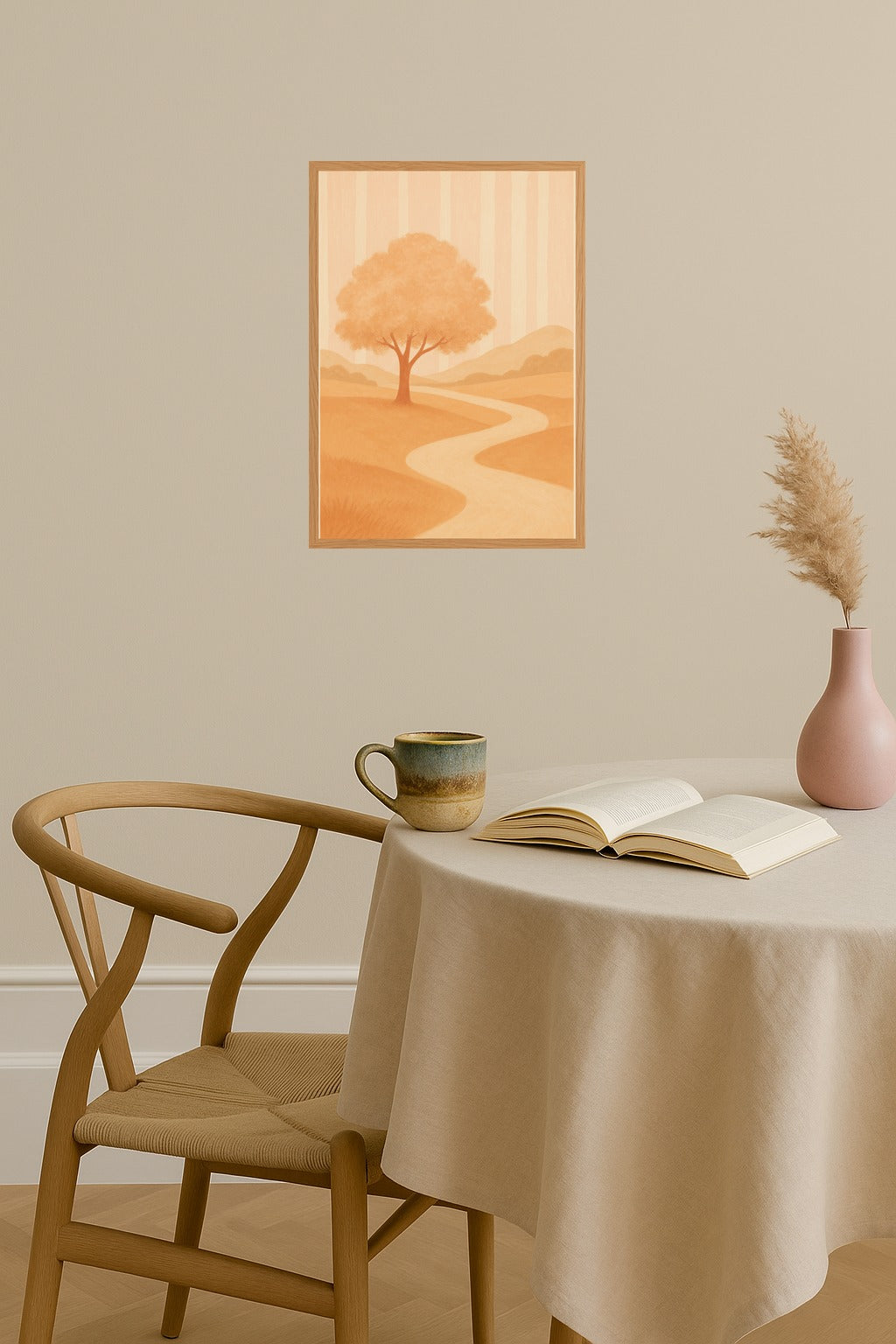 Poster mockup - Single poster in Nordic interior