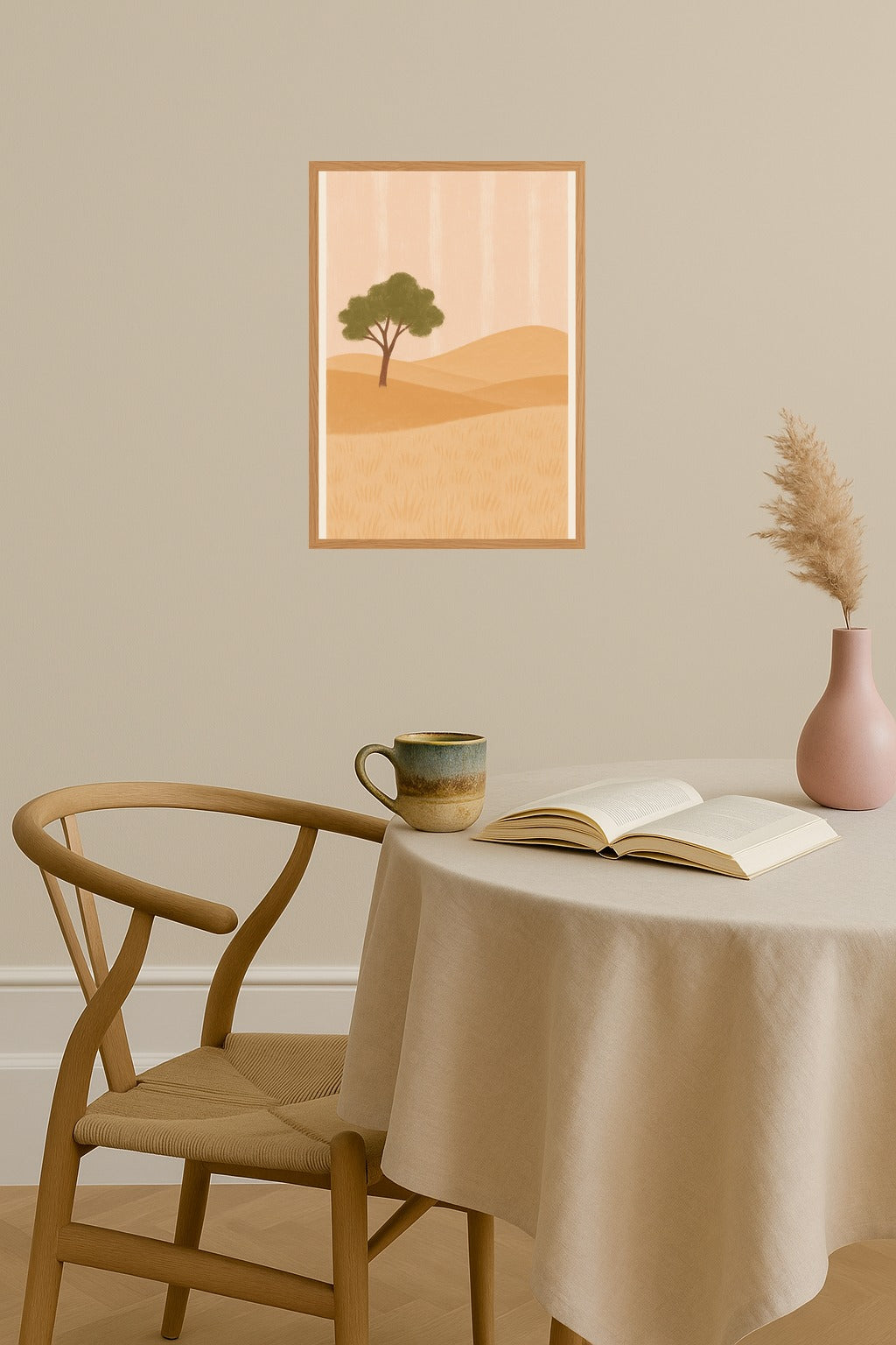 Poster mockup - Single poster in Nordic interior