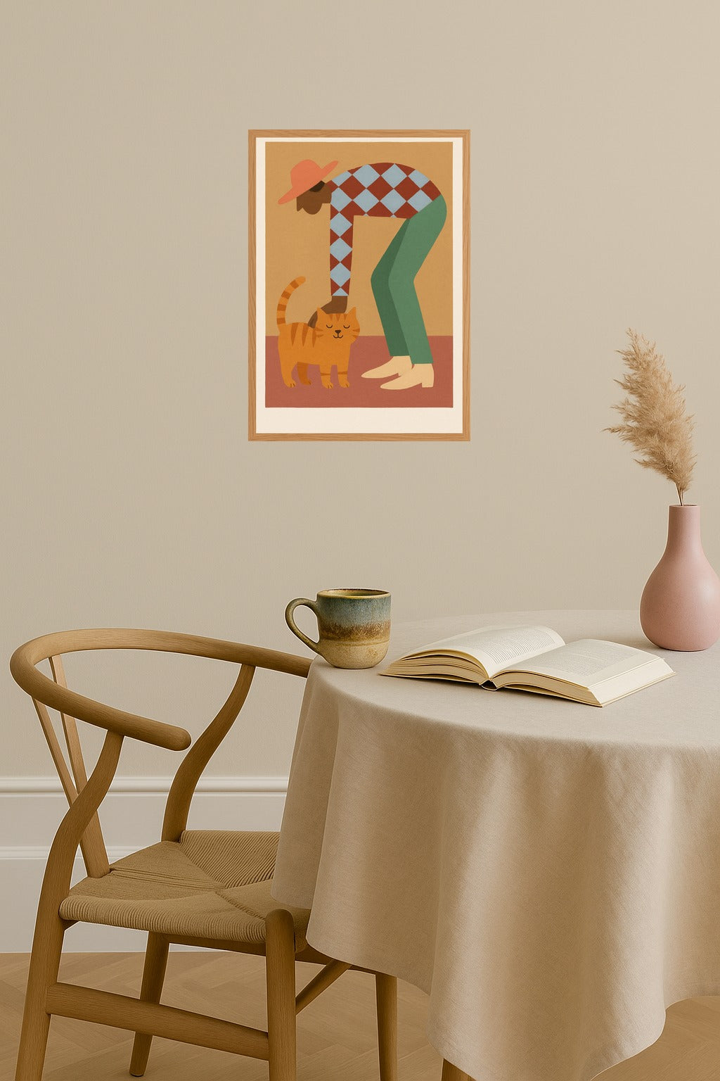 Poster mockup - Single poster in Nordic interior