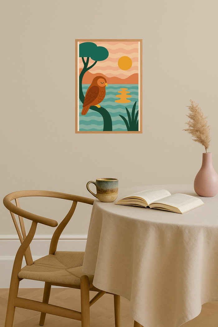 Poster mockup - Single poster in Nordic interior
