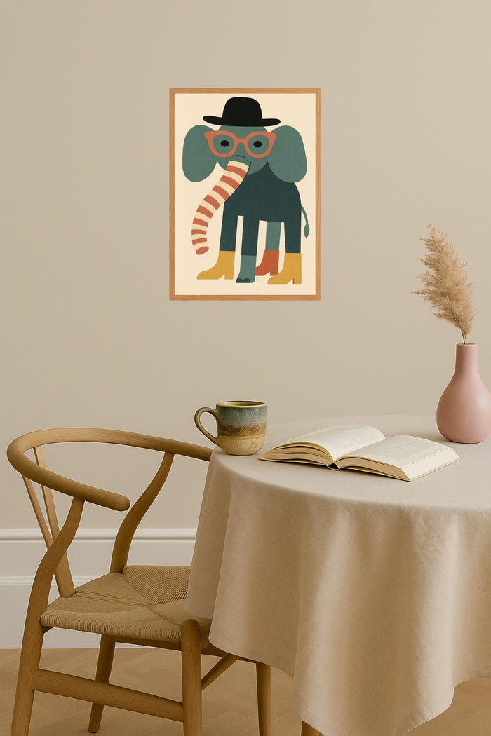 Poster mockup - Single poster in Nordic interior