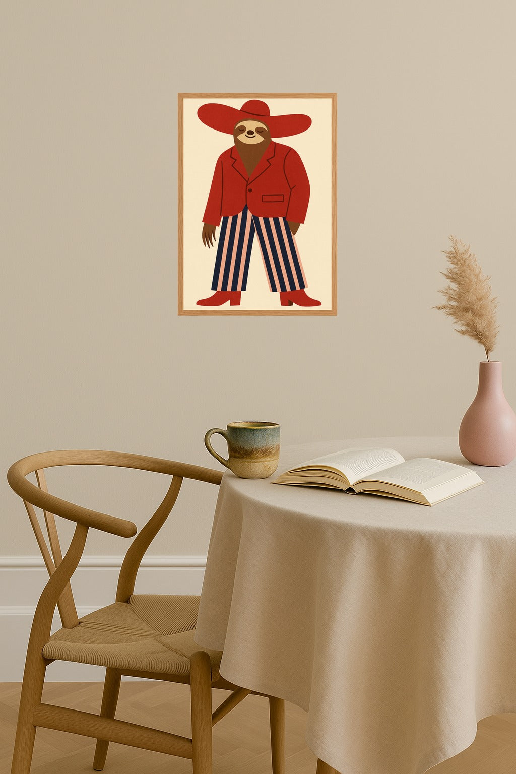 Poster mockup - Single poster in Nordic interior