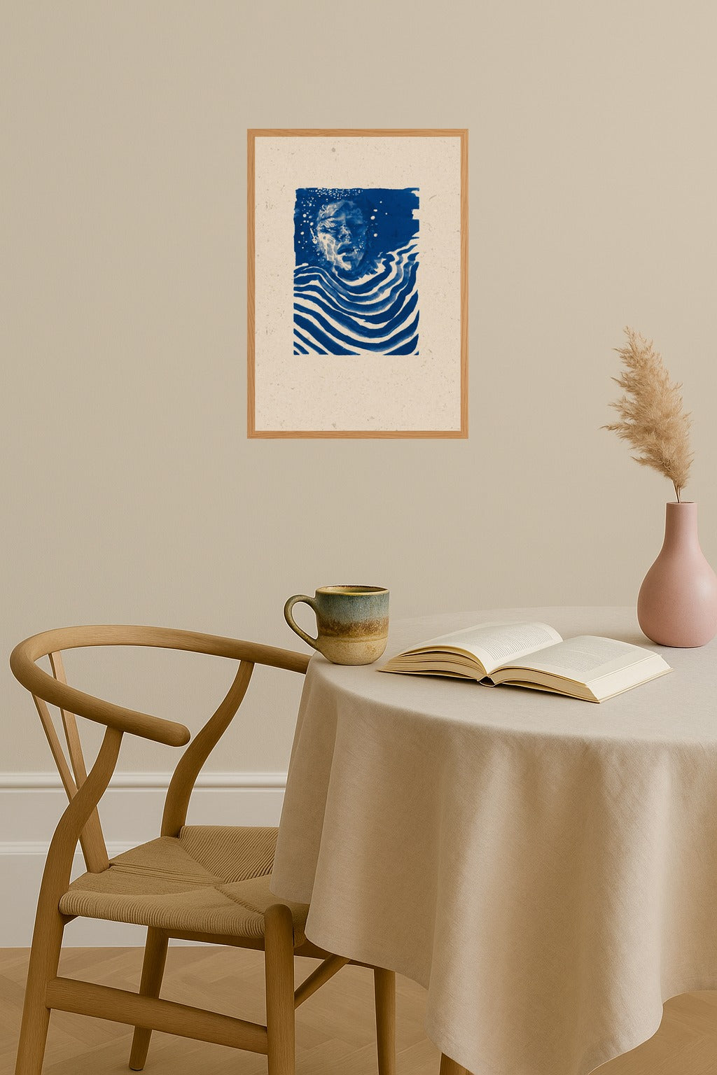 Poster mockup - Single poster in Nordic interior
